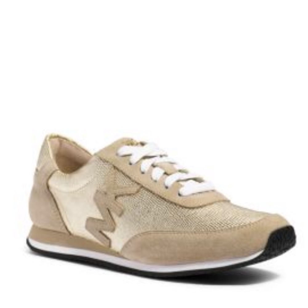 Michael Kors Stanton Metallic Gold Trainer. 9.5